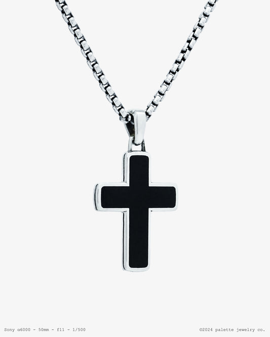 Enamel Cross Pendant