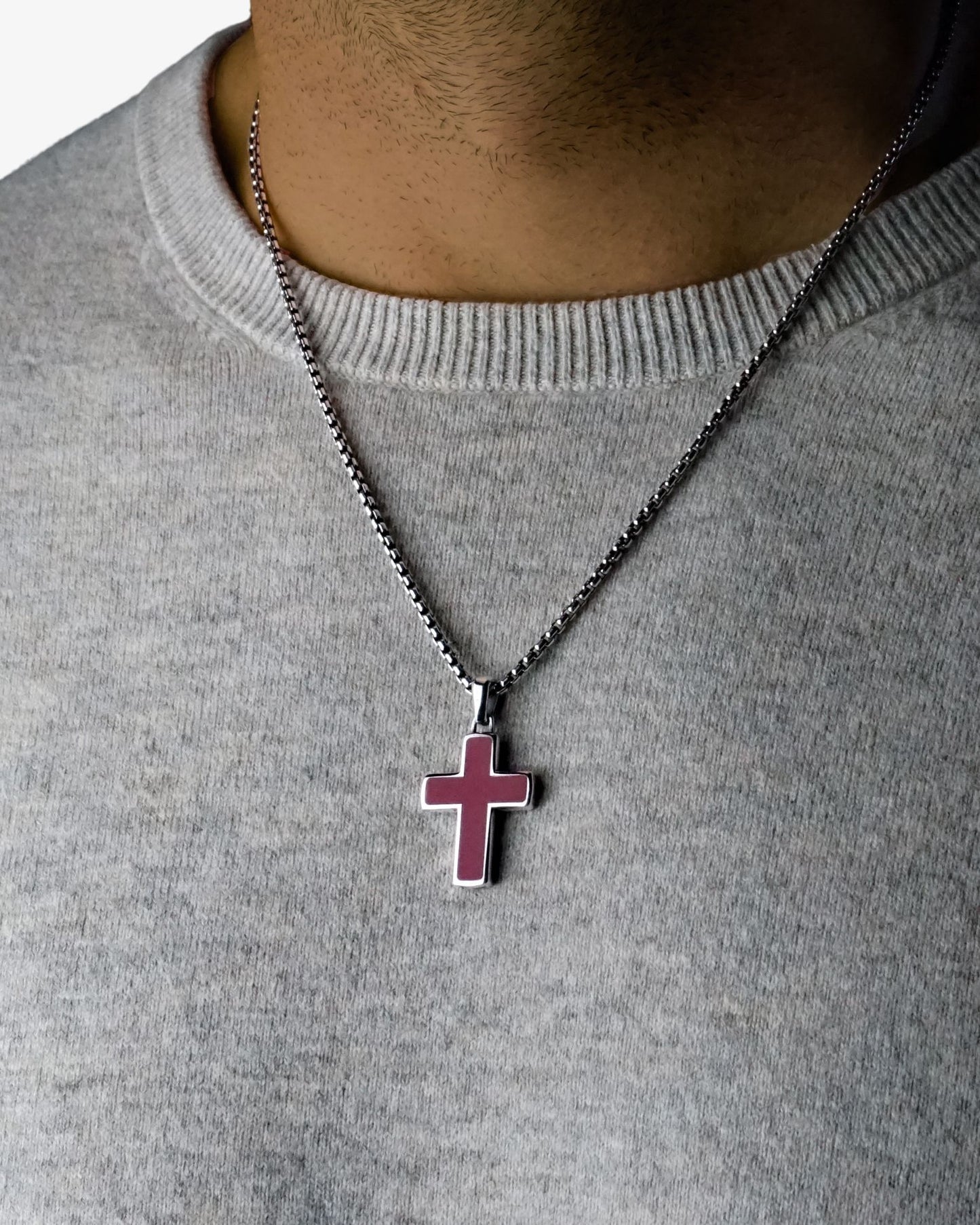 Enamel Cross Pendant
