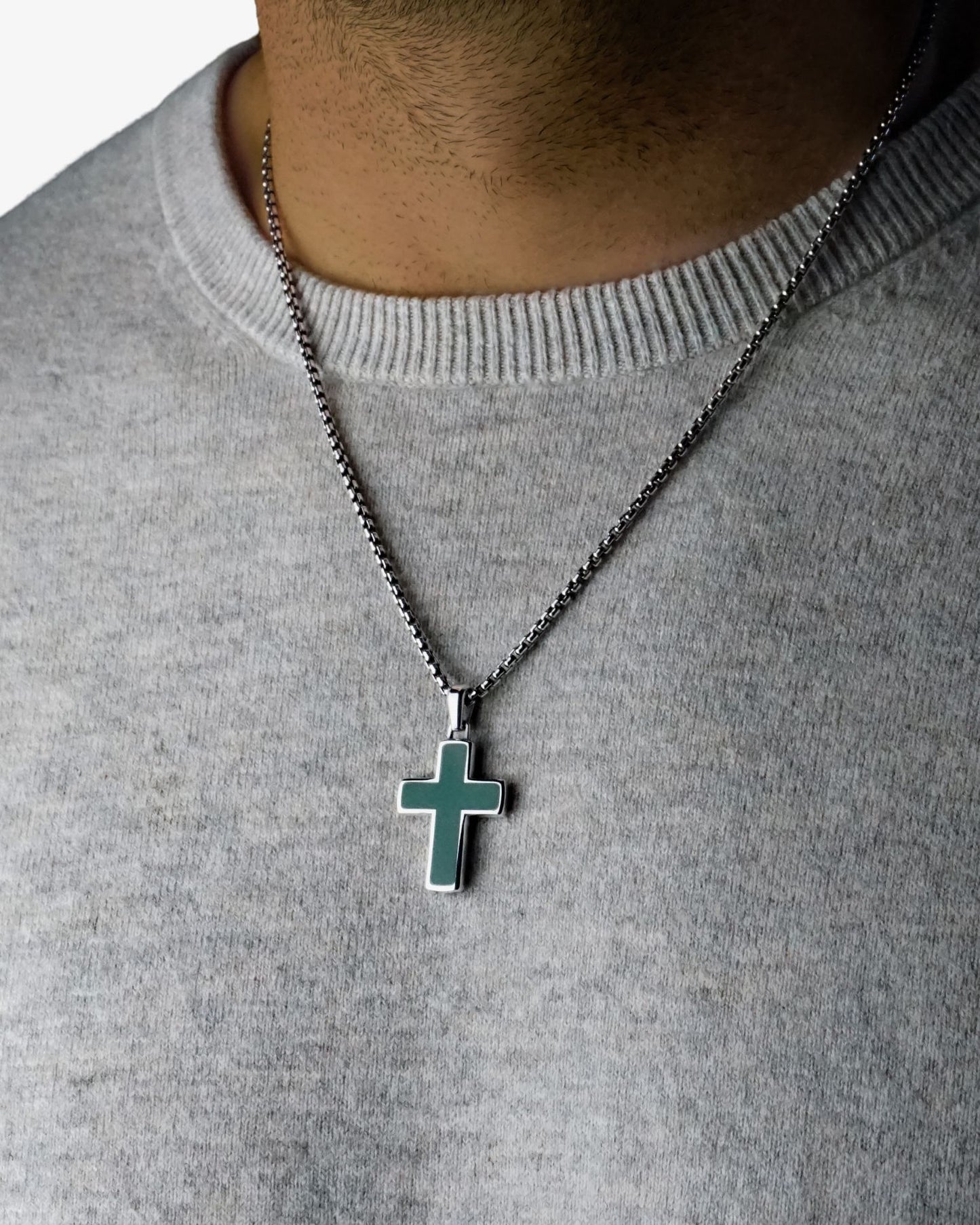 Enamel Cross Pendant