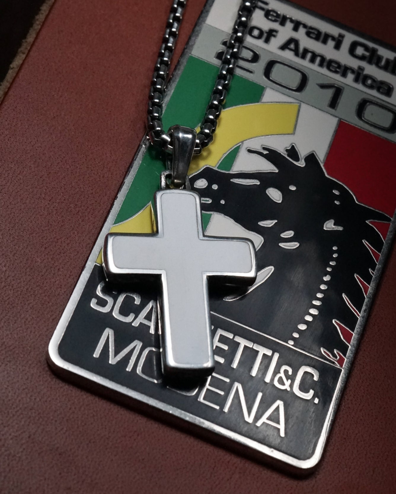Enamel Cross Pendant