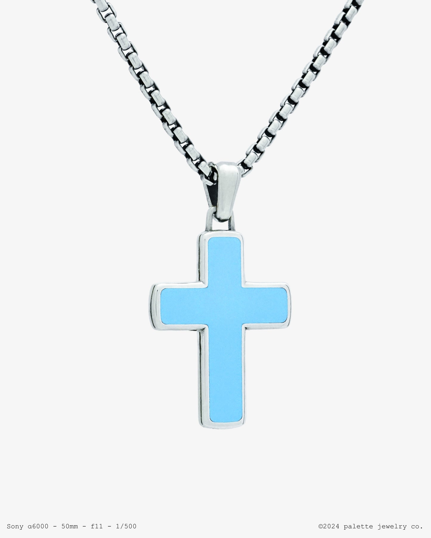 Enamel Cross Pendant