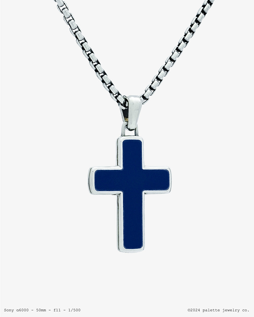 Enamel Cross Pendant