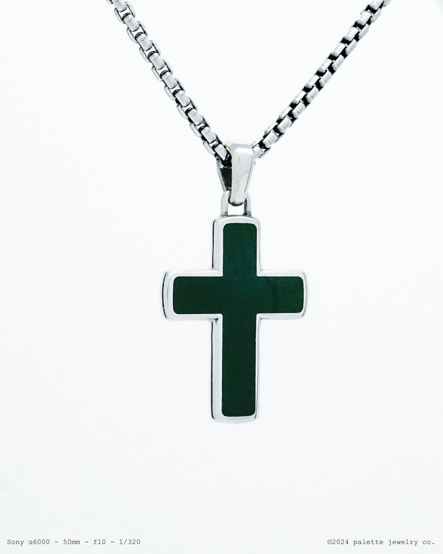 Enamel Cross Pendant