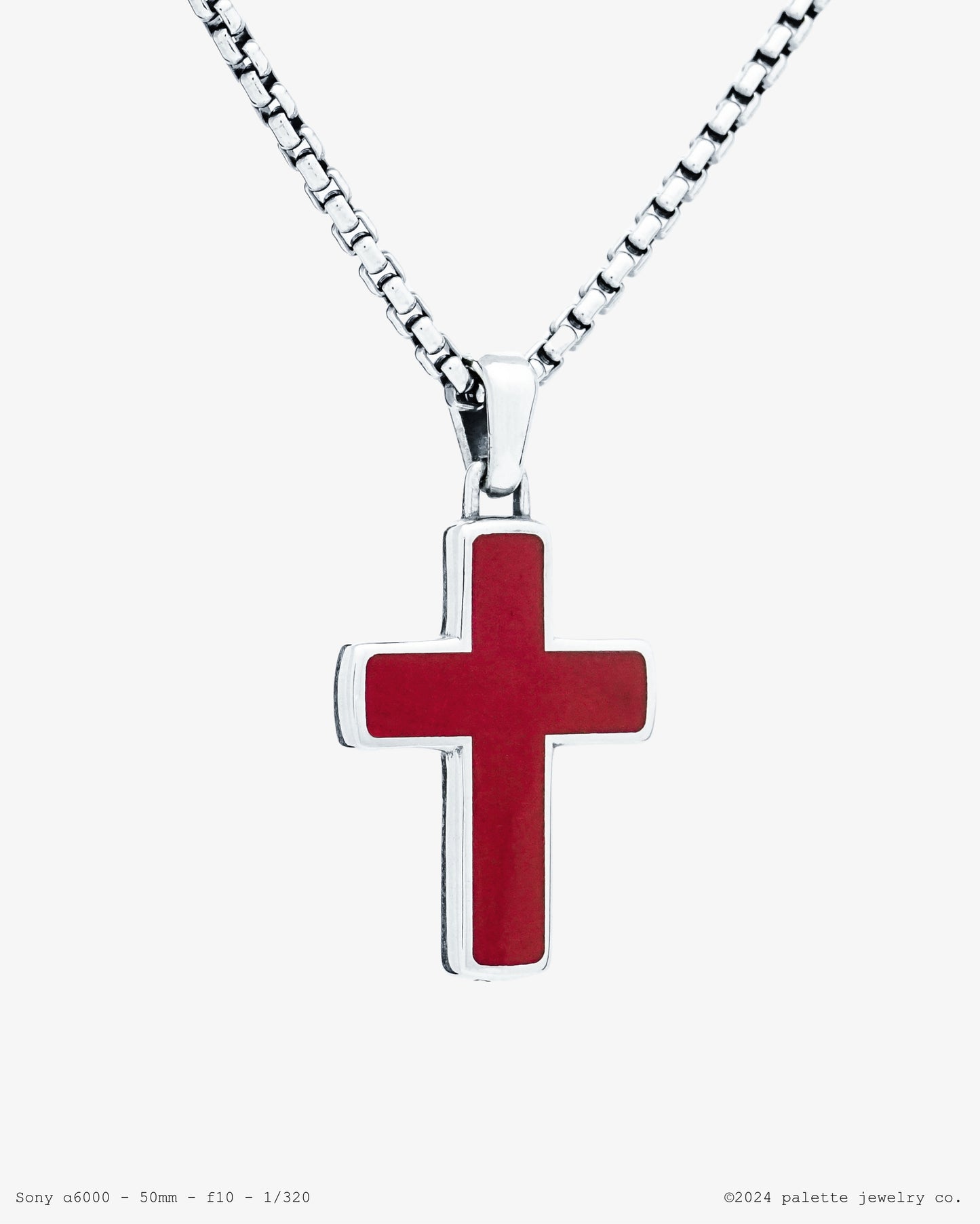 Enamel Cross Pendant