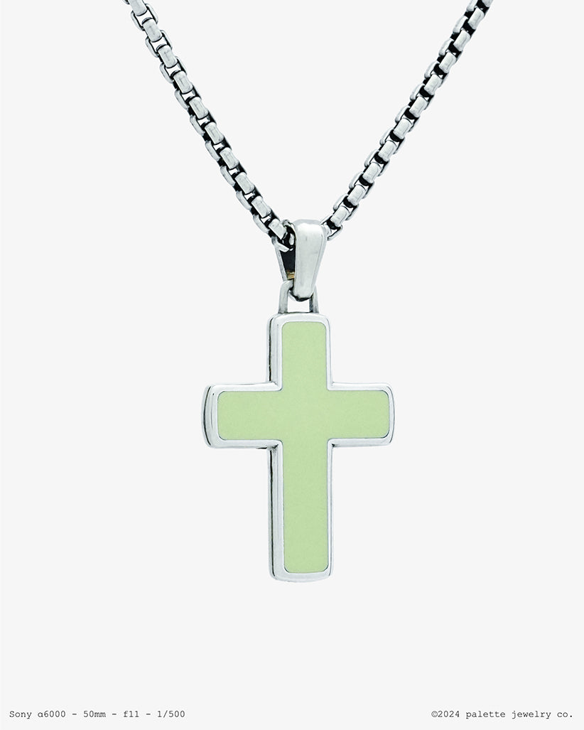 Enamel Cross Pendant