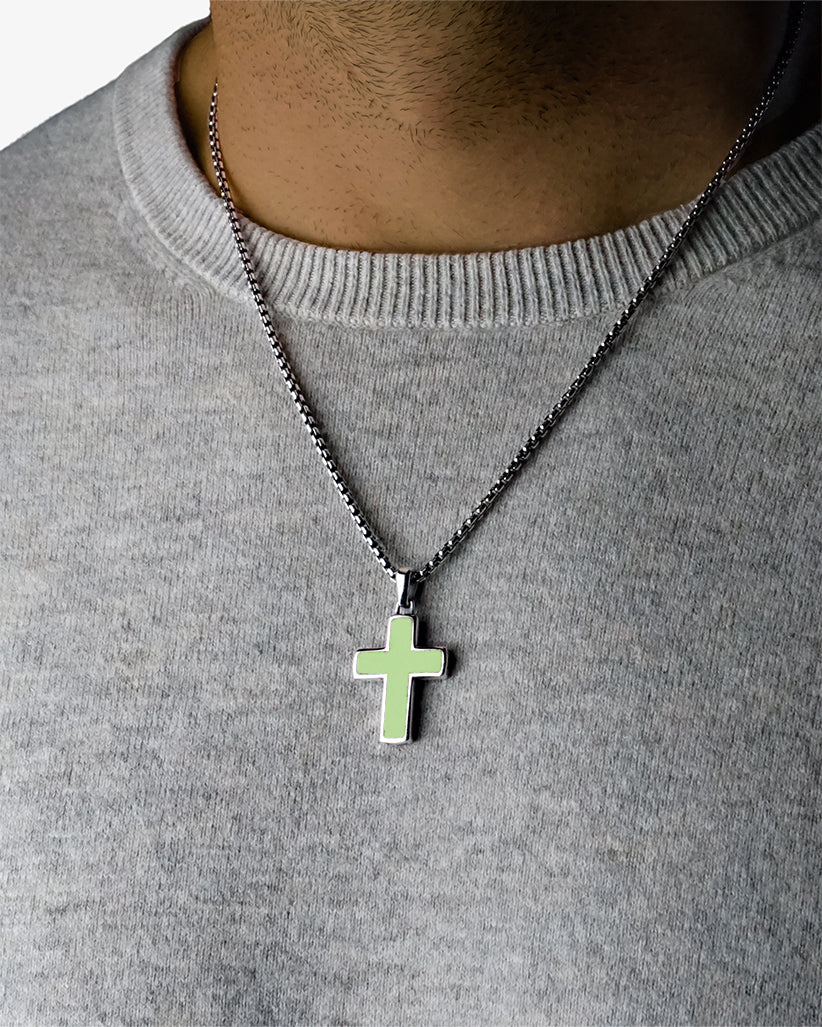 Enamel Cross Pendant