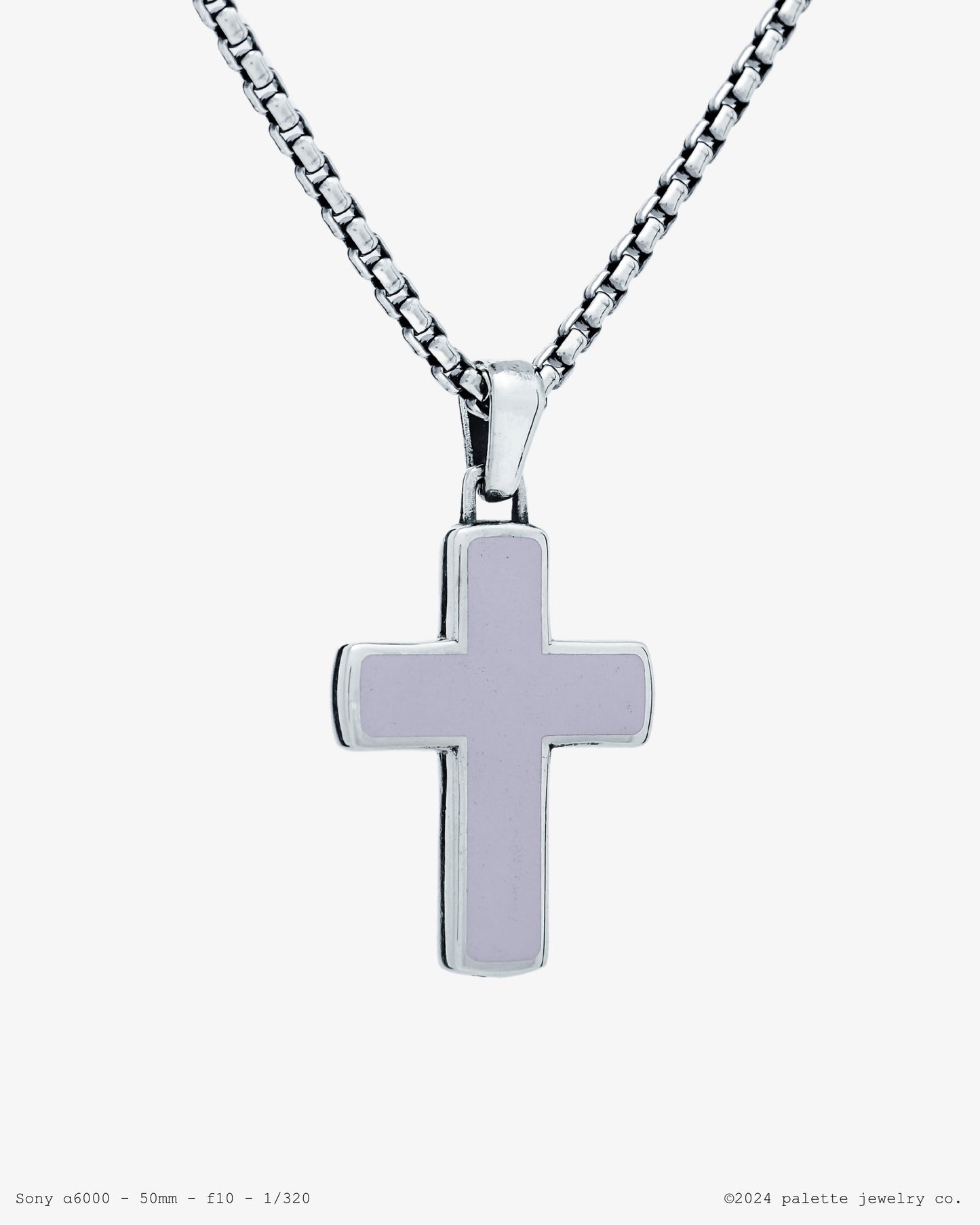 Enamel Cross Pendant