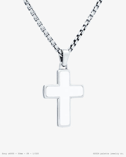 Enamel Cross Pendant